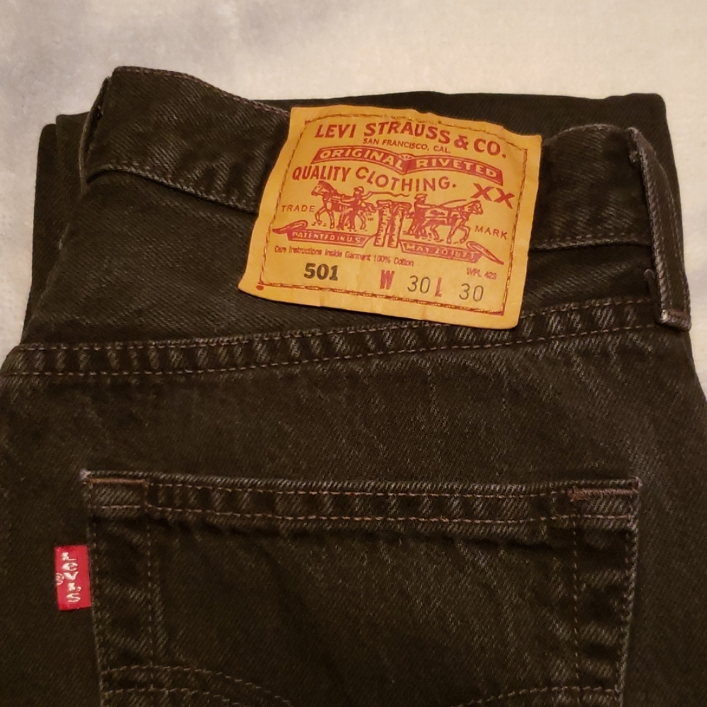 Men's Black Levi's 501 Jeans